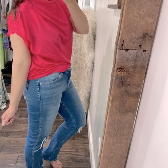 SHEIN pink silky top size large - Picture 3 of 6